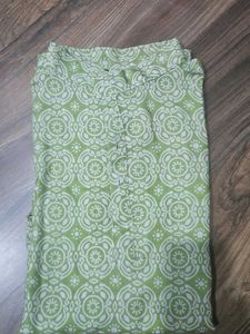 Green Printed Kurta Shirt For Men