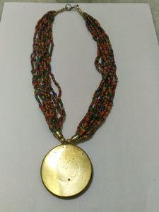 Colourful Boho Beaded Statement Necklace