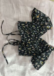 Floral Smocked Two-Piece Set FREE SIZE