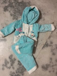Baby Blue Fleece Pajama Set