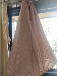 Baby Pink With Sequence Work, 4m Of Gera Length 44
