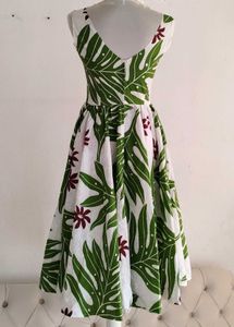 Vintage A-line Floral Print Dress