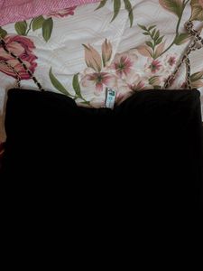 Newme Little Black Dress With Chain Detail
