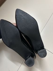 black block heel pumps - UK 7