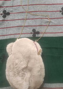 Vintage Cute Fur soft sling bag Totally New