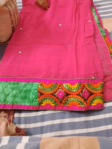 Multicolored Saree With Blouse