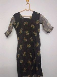 Organza Floral Kurti