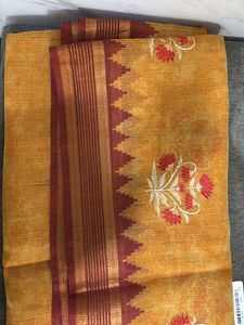 Elegant Floral Kota Cotton Saree