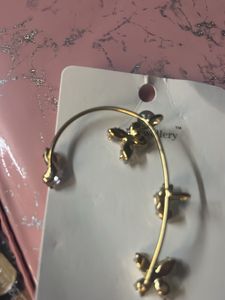 Crystal Butterfly Ear Cuff
