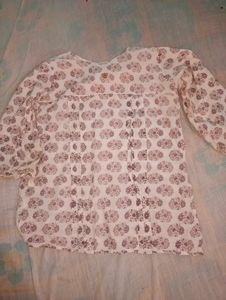 Floral Printed Cotton Top