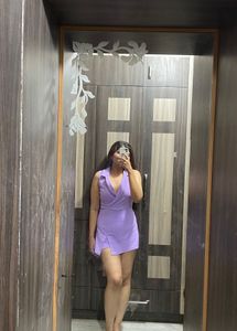 Chic Lavender Skort Dress