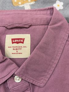 Levi&#39;s Mauve Slim Fit Shirt
