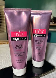 Livon Style Pro Duo, Curl Cream, Styling Gel