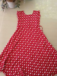Red & White Dress