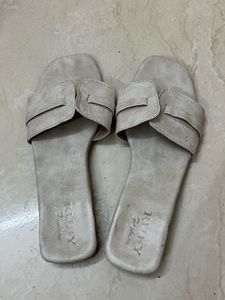Stylish Beige Slides