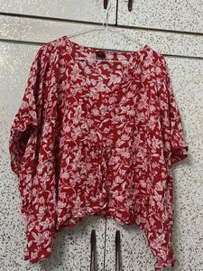 Red Kaftan Top