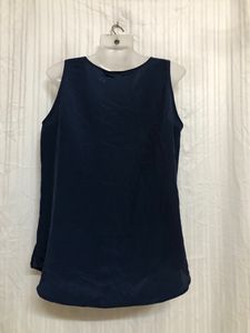Blue Sleeveless Top