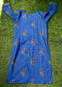 Blue Floral Kurta Set