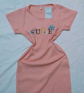 Baby Pink Aline Dress ✨