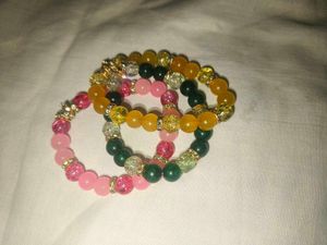 Beautiful Handmade Charm Bracelets ✨( Pack Of 10)