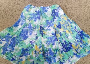 Cute Korean Floral Skirt💚💙
