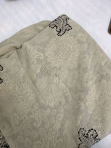 Cream Saree