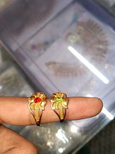 Gemstone Gold Ring Set Buy 1 Get