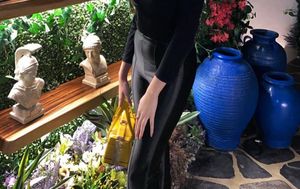 FLARED SLIT-HEM LEGGINGS