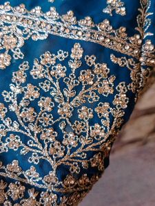 Teal Embroidered Kurta Set
