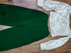 Green Palazzo Pants