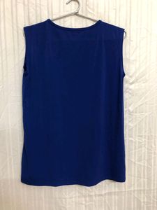 Navy Blue Sleevless Top