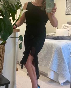SAVANA midi party dress black