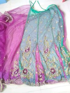 Partywear Ghagra Saree