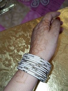 White Metal Bangles
