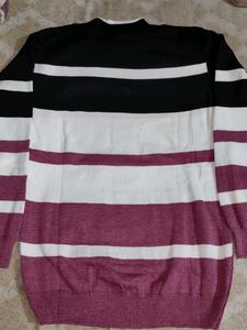 Striped Knit Sweater For Boys/Girls Both Size - M