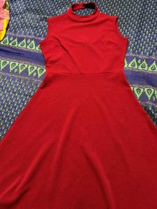 Chic Sleeveless Red Dress