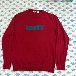 Levi's Red Crewneck Sweatshirt