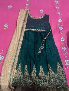 Green Lehnga Set