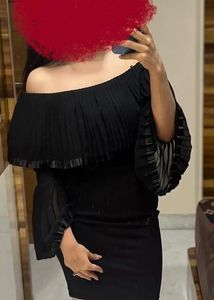 Chic Black Off-Shoulder Dress