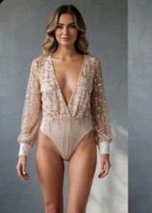 Sequin Embellished Bodysuit