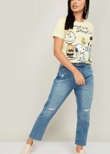 Relaxed Fit Blue Jeans