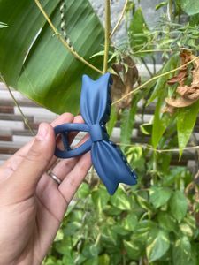 Blue Bow Hair Clip