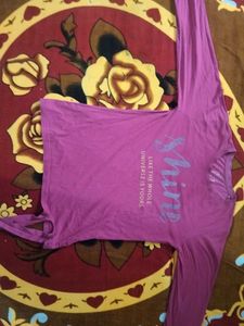 Pink &#39;Shine&#39; Long Sleeve Tee