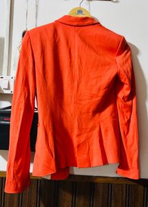 Zara Orange Blazer