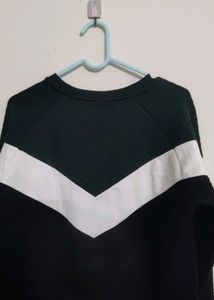 Zudio Green Colorblocked Sweatshirt