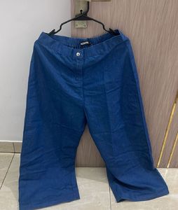 Blue Wide Leg Pants