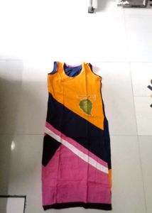 Canvas Painted Dress Homemade