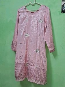 Pink Floral Kurta Salwar Dupatta