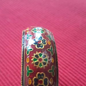 Desi Enamel Floral Bangle