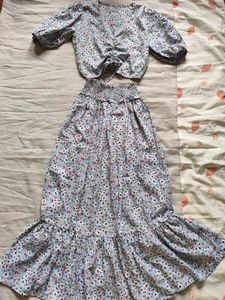 Floral Co Ord Set🩵